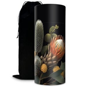Native Flowers Scatter Urn - Biodegradable Cardboard Tube